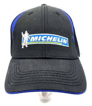 Licensed MICHELIN Trucker Cap Black Blue Cotton Poly Blend Adult One Size